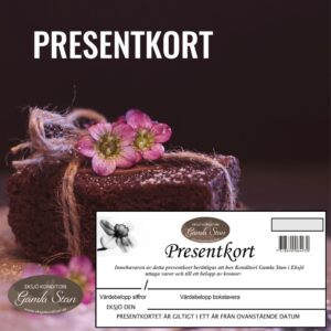 PRESENTKORT FÖR ENBART BUTIK