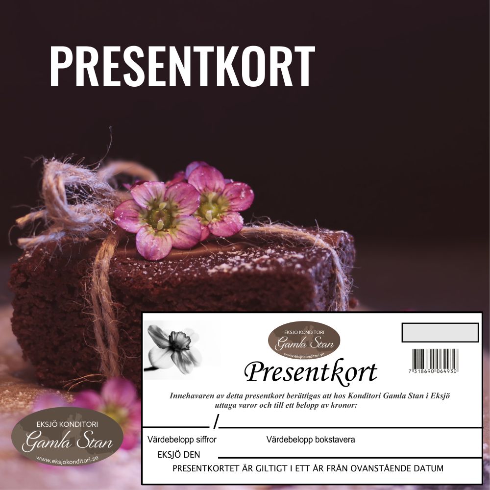 presentkort fysiskt